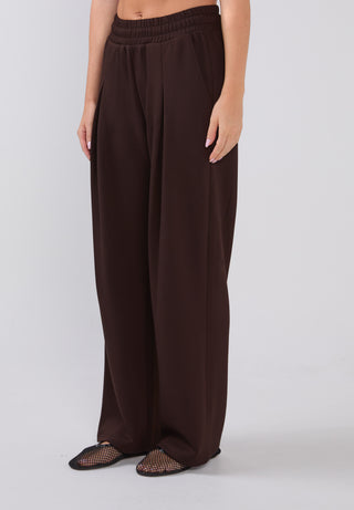 Off Duty Barrel Leg Trouser - Espresso