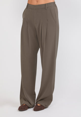 Utility High-Waist Trouser - Taupe