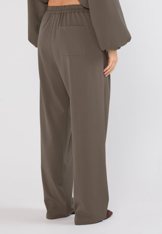 Utility High-Waist Trouser - Taupe