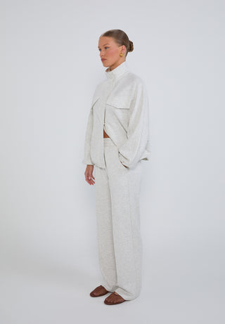 The Signature Tracksuit Trousers - Grey Marl
