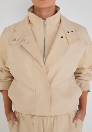 Funnel Neck Bomber Jacket