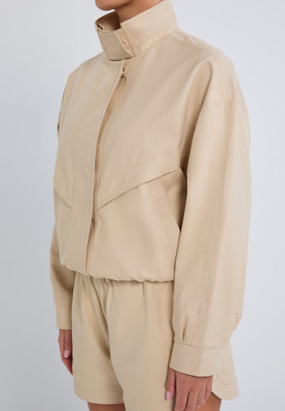 Funnel Neck Bomber Jacket