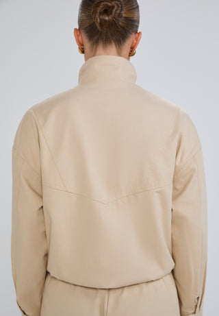 Funnel Neck Bomber Jacket