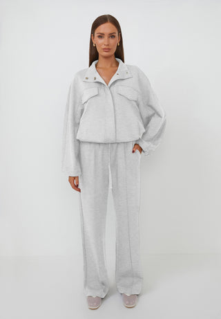 The Signature Tracksuit Trousers - Grey Marl